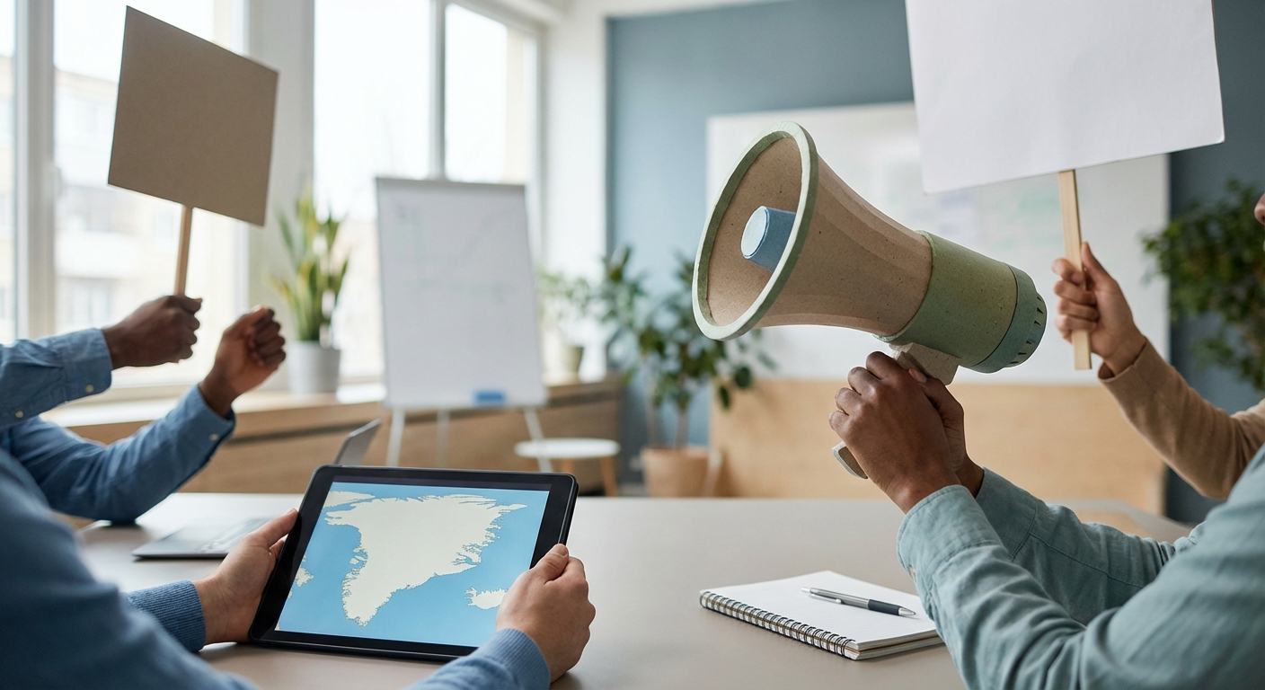 Sådan organiserer du lokale protestaktioner for grønlandsk selvbestemmelse