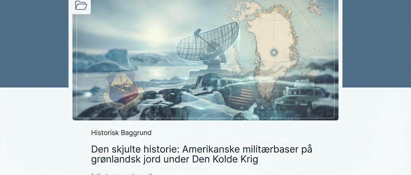 Den skjulte historie: Amerikanske militærbaser på grønlandsk jord under Den Kolde Krig