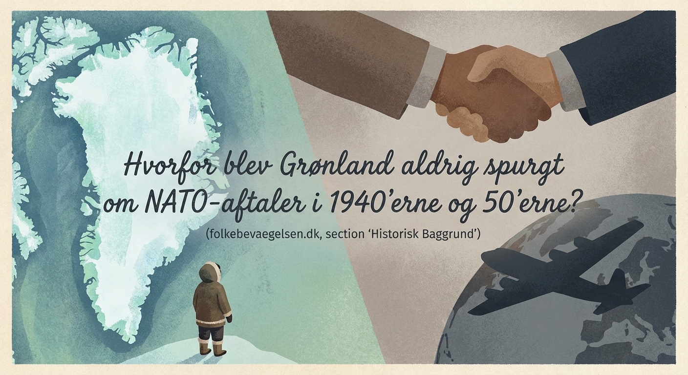 Hvorfor blev Grønland aldrig spurgt om NATO-aftaler i 1940'erne og 50'erne? — 1