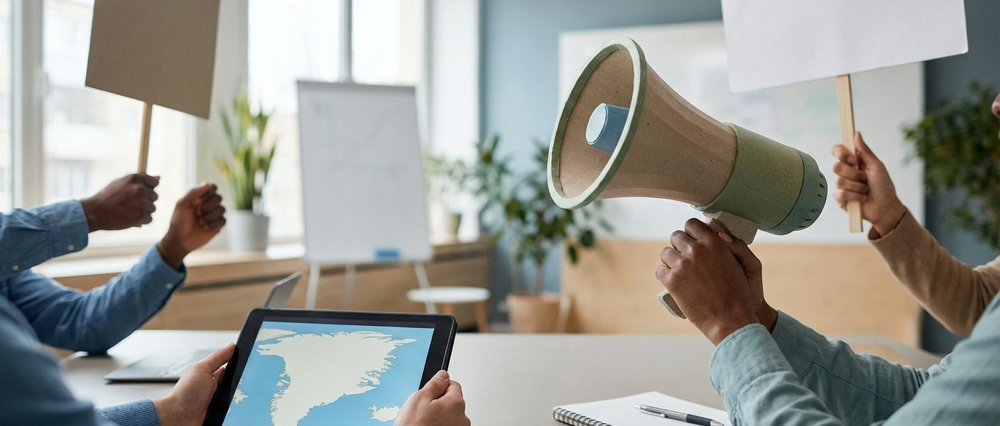 Sådan organiserer du lokale protestaktioner for grønlandsk selvbestemmelse